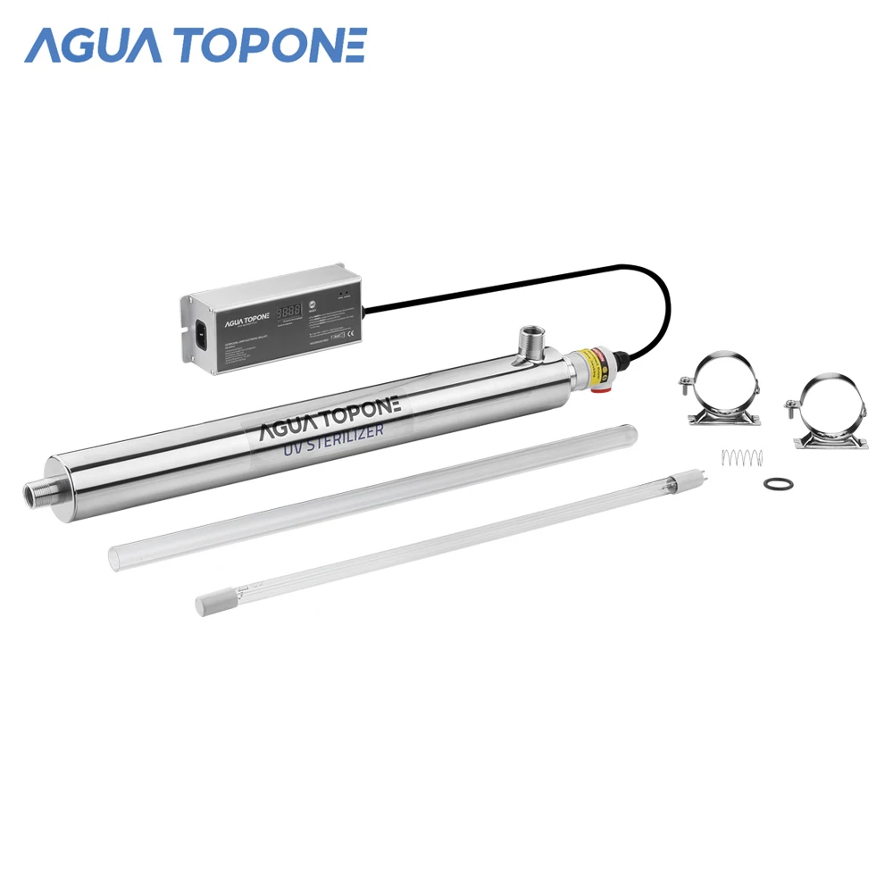 Wholesale Agua Topone 55w Ultraviolet Water Uv Sterilization Light Germicidal Lamp Water Sterilization Light