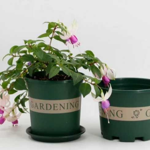 Durable Flower Growing Pots Plastic Flower Pot Outdoor Garden Round Large Planting Pots