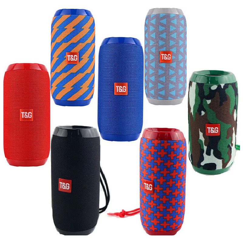 TG117 Speakers Outdoor Sports Waterproof Fabric Portable Stereo Hifi Subwoofer Bass Wireless BT Speaker