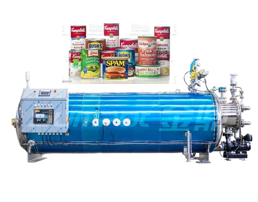 new style static water spray ready to eat meal retort