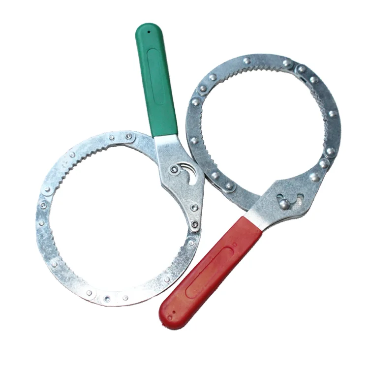 Adjustable Size Steel Wrench Set Oil Filter Ratchet Chain Wrench for Cars Automatic Factory Product OEM Customization Support