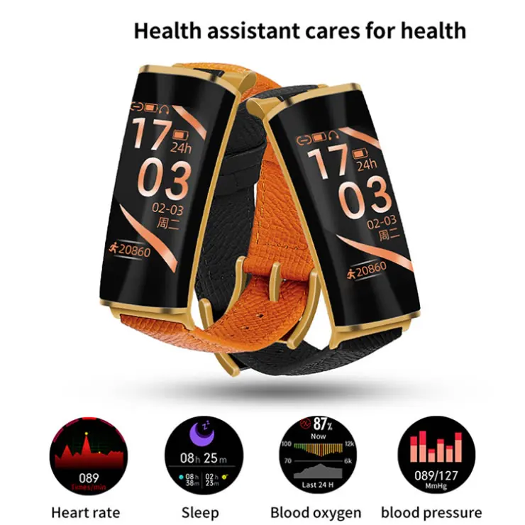 B6 Smart Call Bracelet Smartwatch Wireless Headset Two In One Step Heart Rate Sensing Running Men And Women Watch