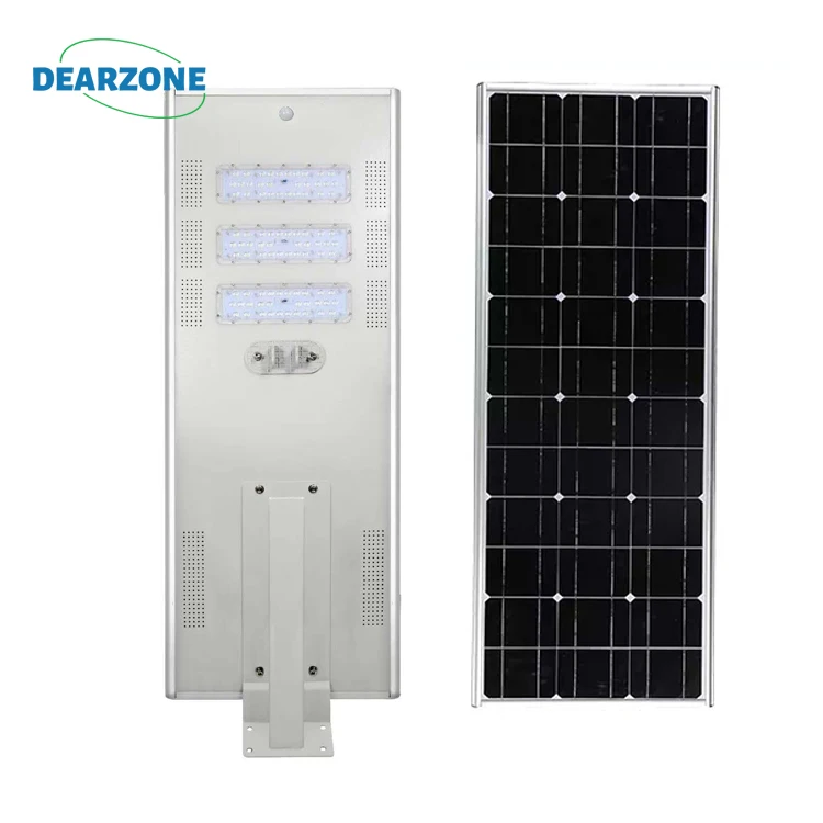 Learzone алюминиевый сплав все в одном Интегрированный Солнечный светодиодный уличный свет на открытом воздухе 50 100 150 200 250 Вт