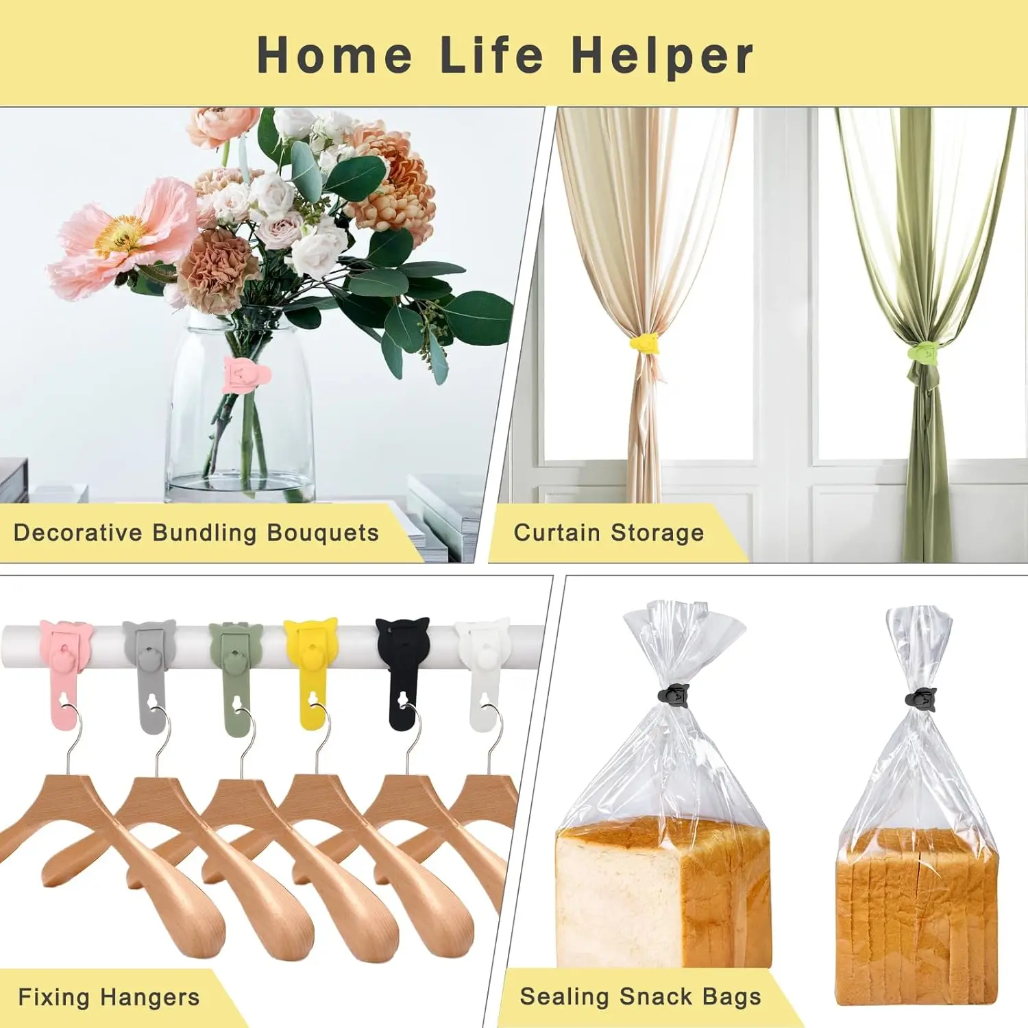 Cable  Management Ties Organizer for Phone Accessory Cord Wrap Holder Cable Organizer for Small Home Appliances Use