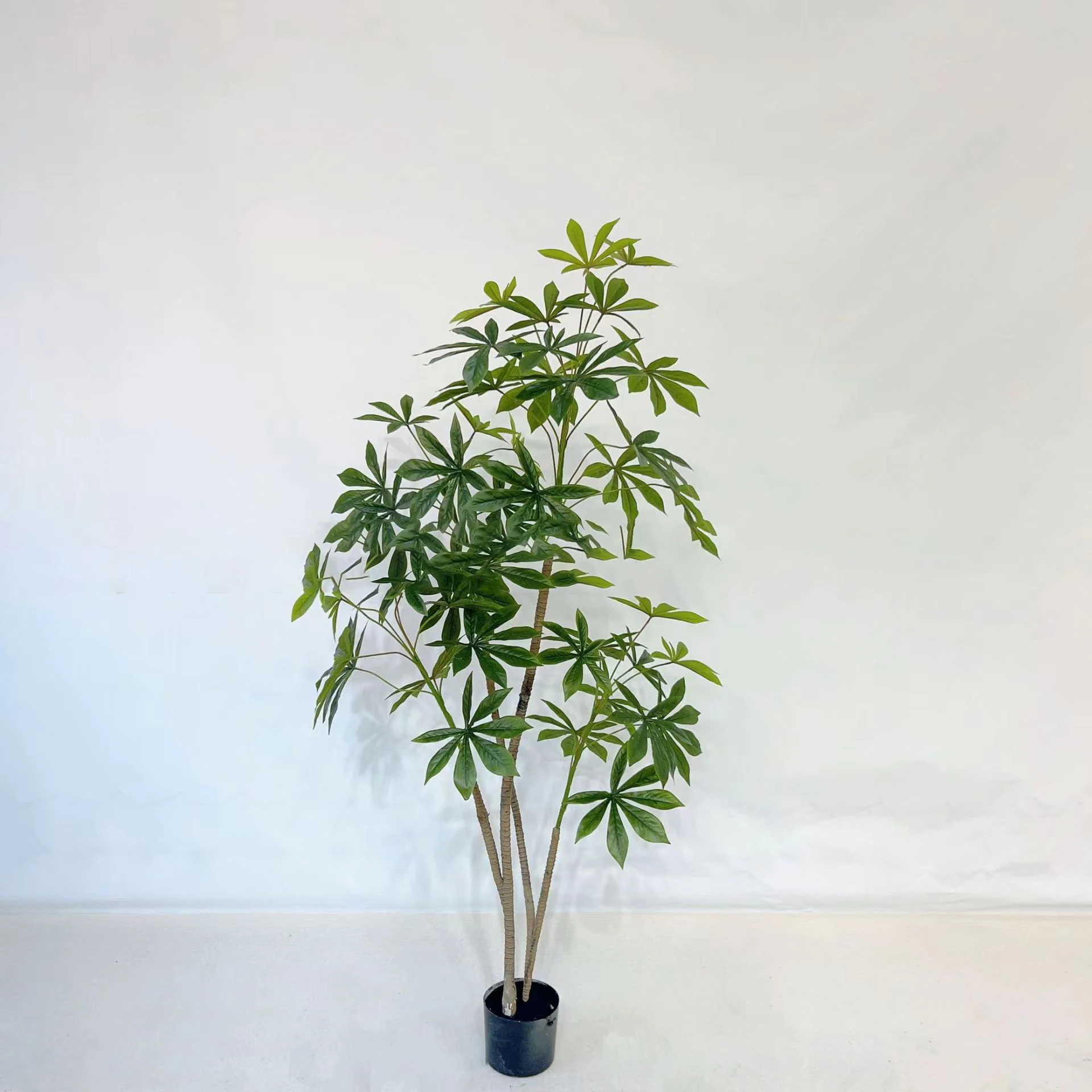 Fengshui Fake Money Tree Indoor Faux Potted Plants Artificial Pachira Tree Good Luck Gift Fortune for Home Office Decor