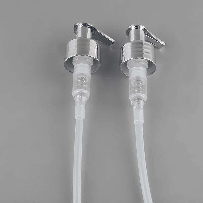 
Best quality liquid soap screw dispenser 28/410 28mm UV silver coating lotion pump 