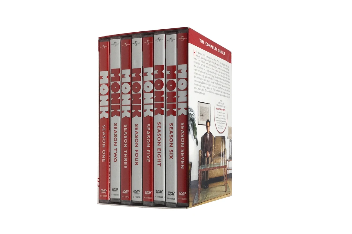 Серия Monk The competer бокс-сет DVD 32 диска оптовая продажа с фабрики сериалы Shopify eBay Лидер продаж новинка бесплатная доставка