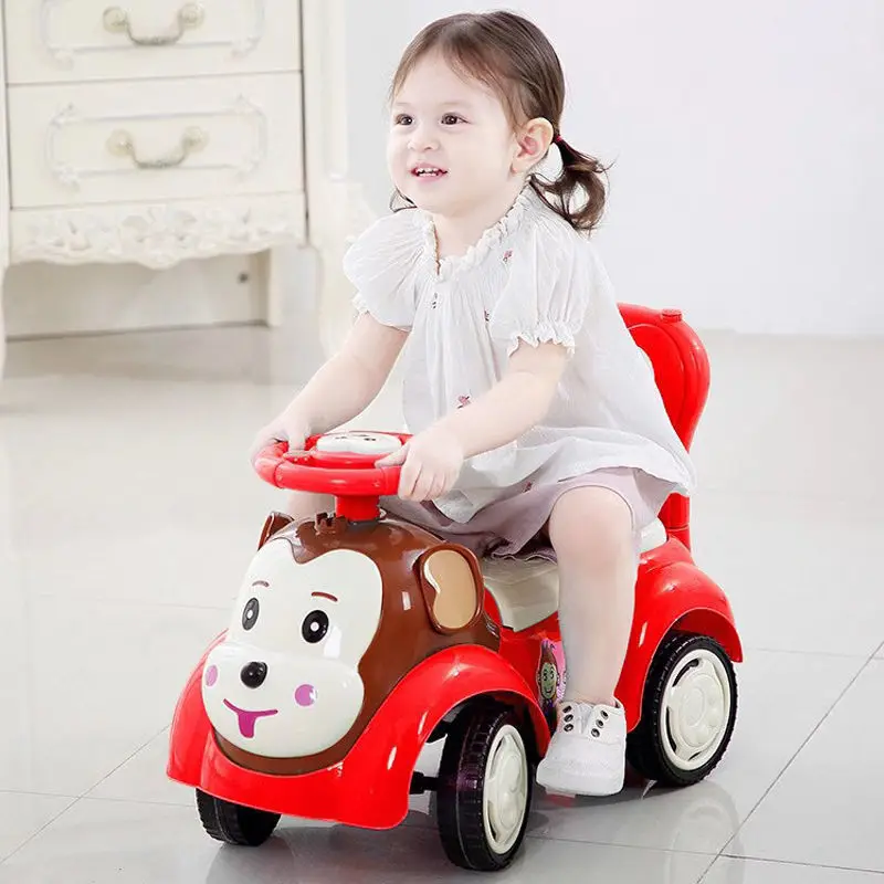 Baby Twister Car Children with Music Scooter 1-3 Years Old Toys 6 Girls Yo-yo Car Four Wheels Can Sit Slide