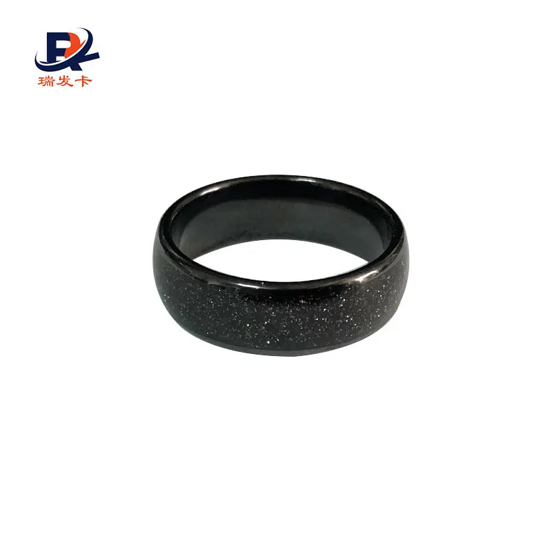 Waterproof NFC Smart Ring Pure Ceramic Material Access Card Rfid Rings
