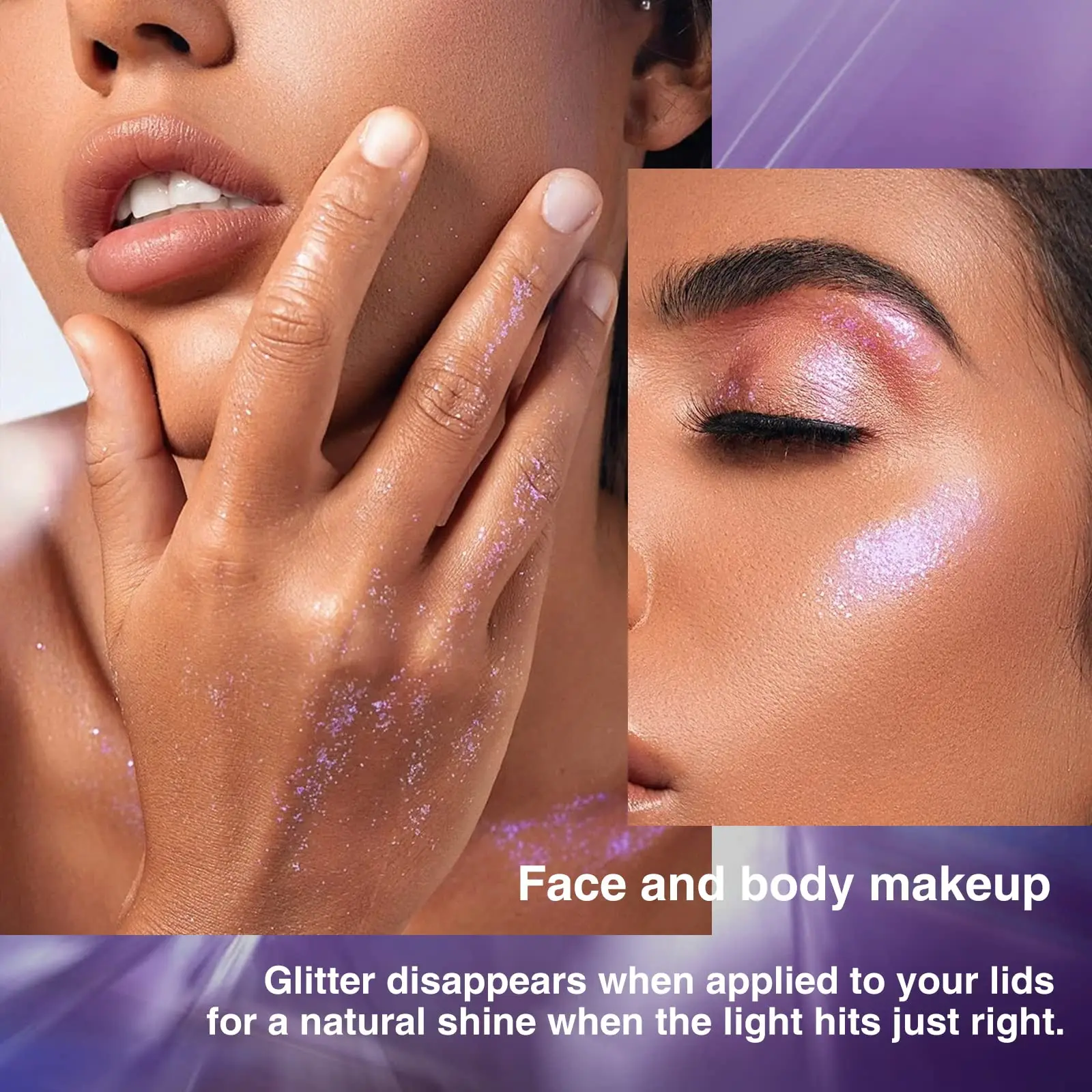 Private Label Festival Holographic Sparkle Fine Temporary Tinsel Glitter Color Gel 1kg PET Ingredients for Face Body Makeup OEM