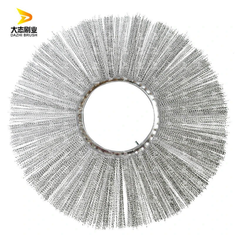 Road sweeper steel wire brushes for road cleaning