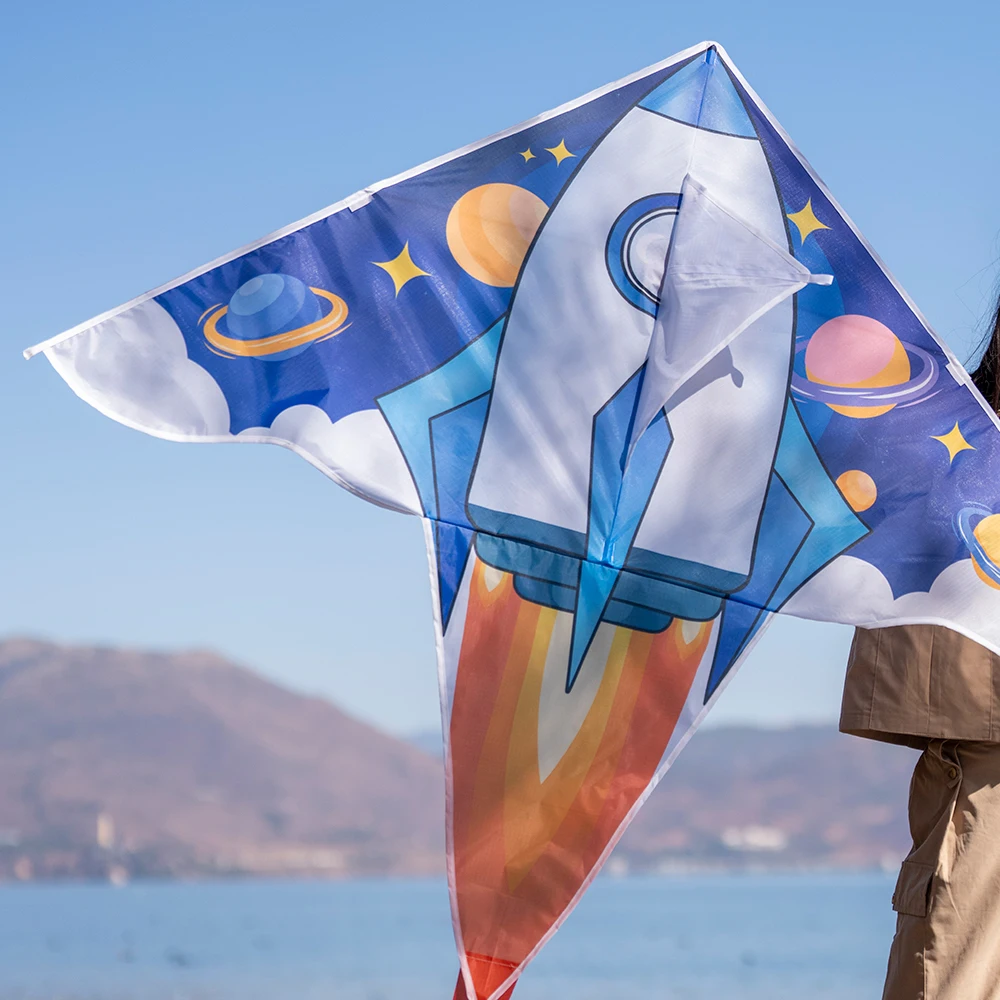 High Quality Hot Sale Rocket Kite New Design Wholesale Factory Direct Sale Polyester Kites Fiberglass Frame China OEM Customize