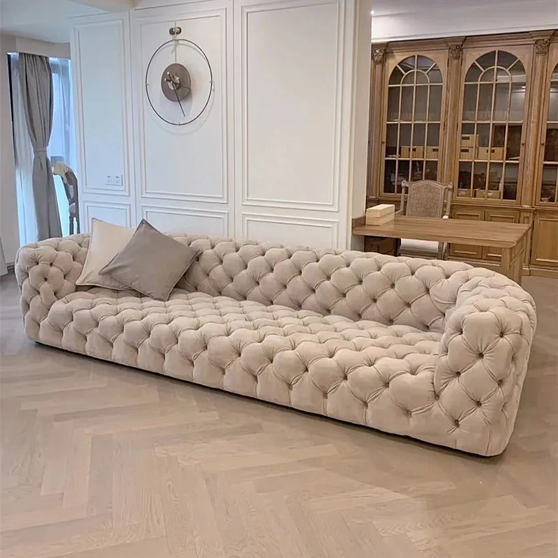 china white antique furniture sofa set deep seat cute comfortable velvet luxury l shape couch living room sofas for sale