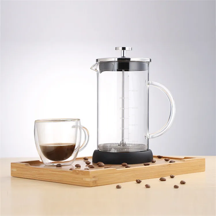 
Hensin 500Ml High Borosilicate Heat Resistance Large Capacity Set Moka Pot For Filtre Coffee 