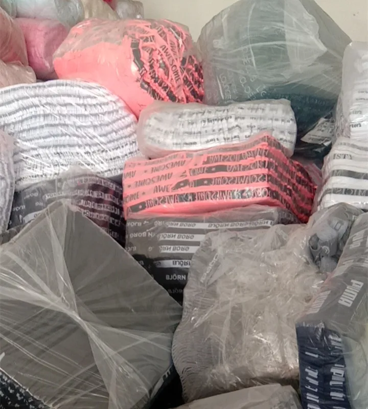 Stock lots surplus clearance elastic over stock clearance polyester San tou lots shoulder bra strap white polyester elastic