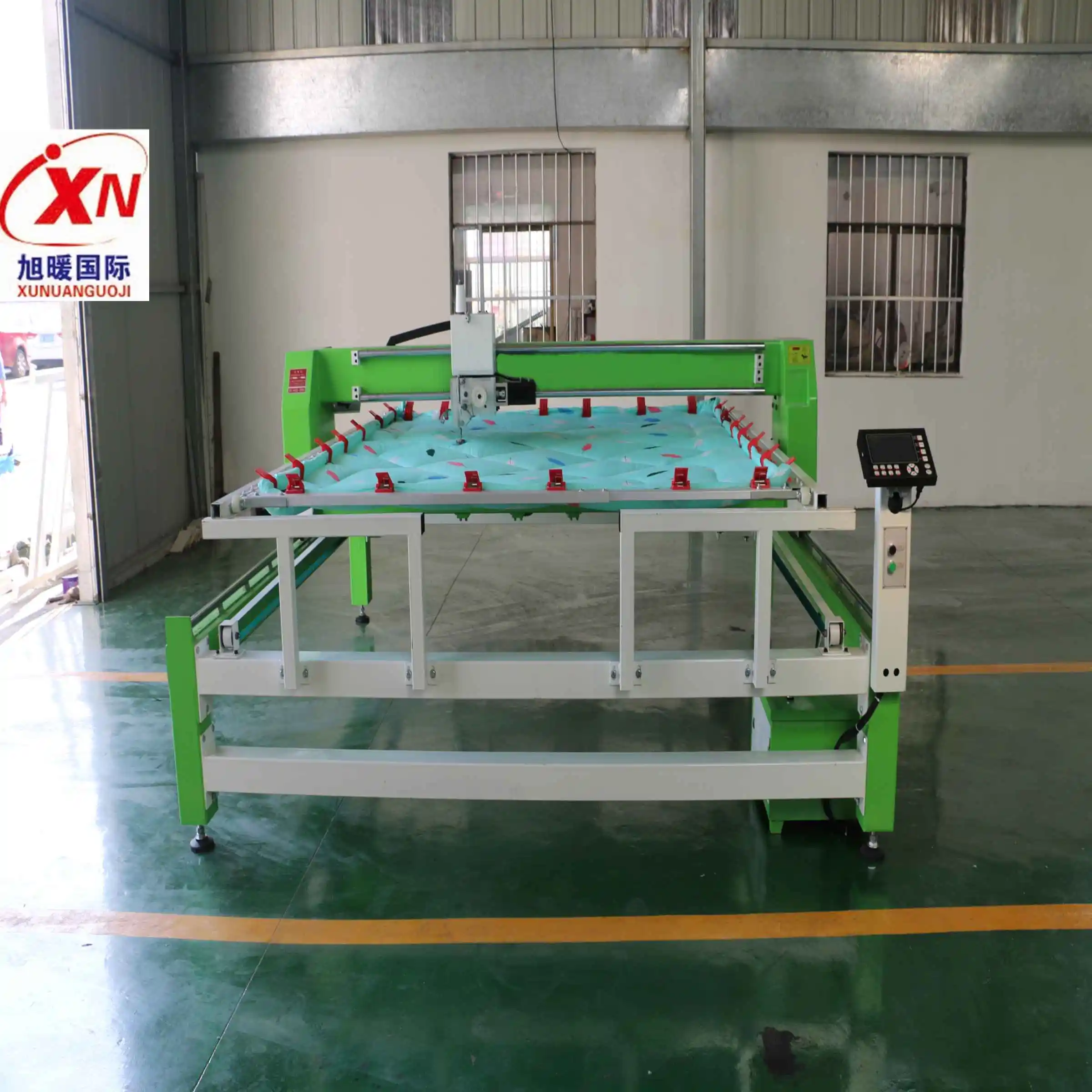 KH-1-S2 Full Automatic Computerized Quilting Machine Servo Motor Direct Driving