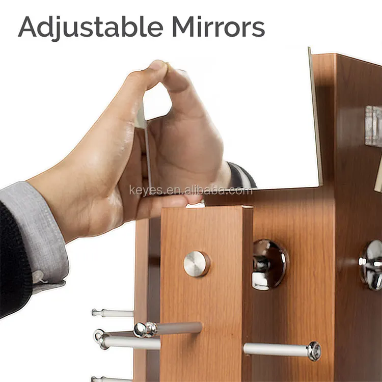 optical shop counter modern sunglass stand display retail rotating eyewear wood desktop display rack