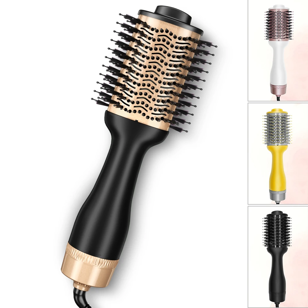 Professional Hot mini Air Straightener powerful Hair Straightening Volume Brush blow dryer comb