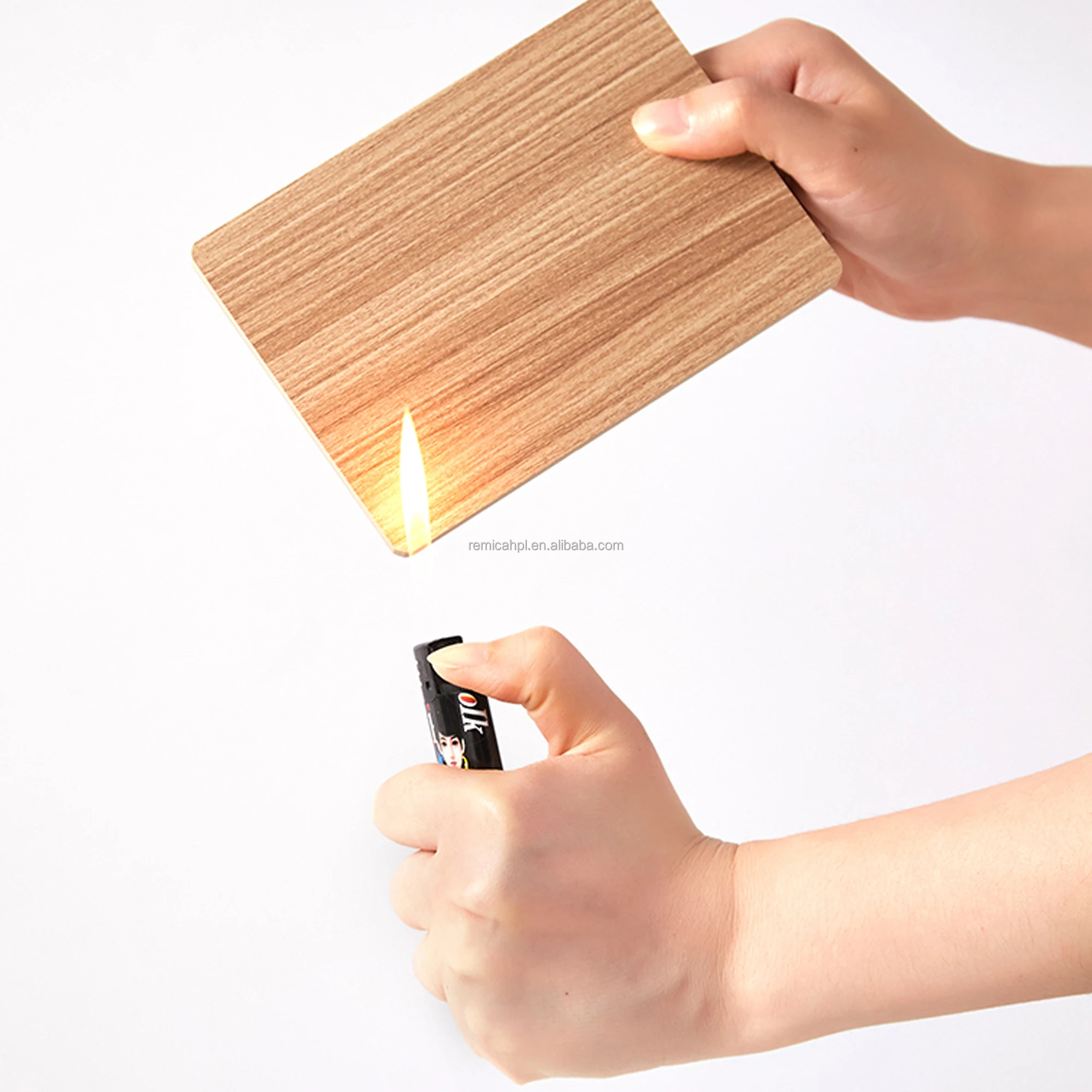  Remica factory custom 4.3*9/1300*2800mm Size Glossy solid wood grain laminate sheet Decorative hpl compact panel