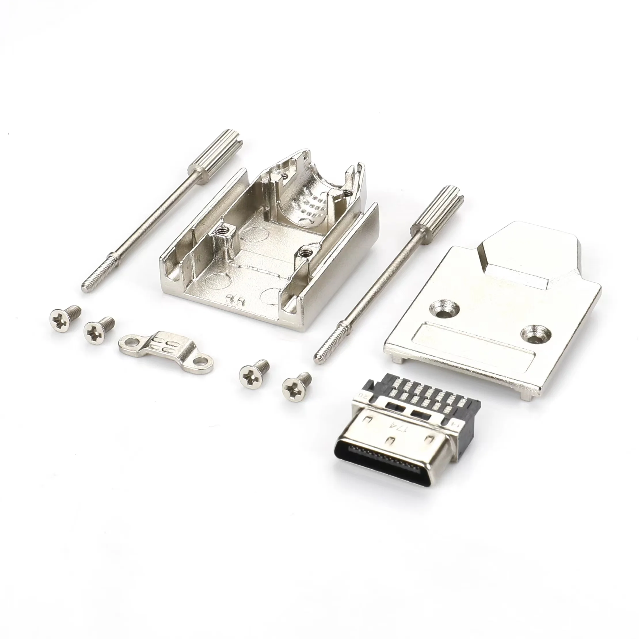 SDR 26Pin male with Metal Hood SCSI VHDCI 26Pin Male connector pitch=0.8mm Solder Type for computer