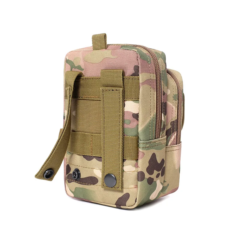 Outdoor Hiking and Camping Molle Pouch Tactical Waist Pack with Phone Key Tool EDC for Casual and Tour Activities