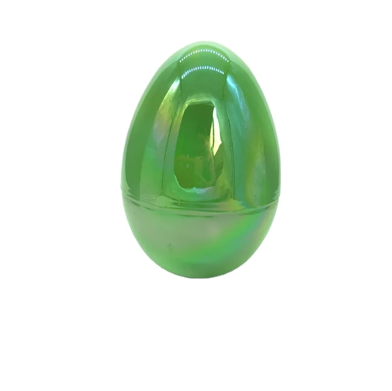 
25cm factory selling iridescent large plastic easter egg 