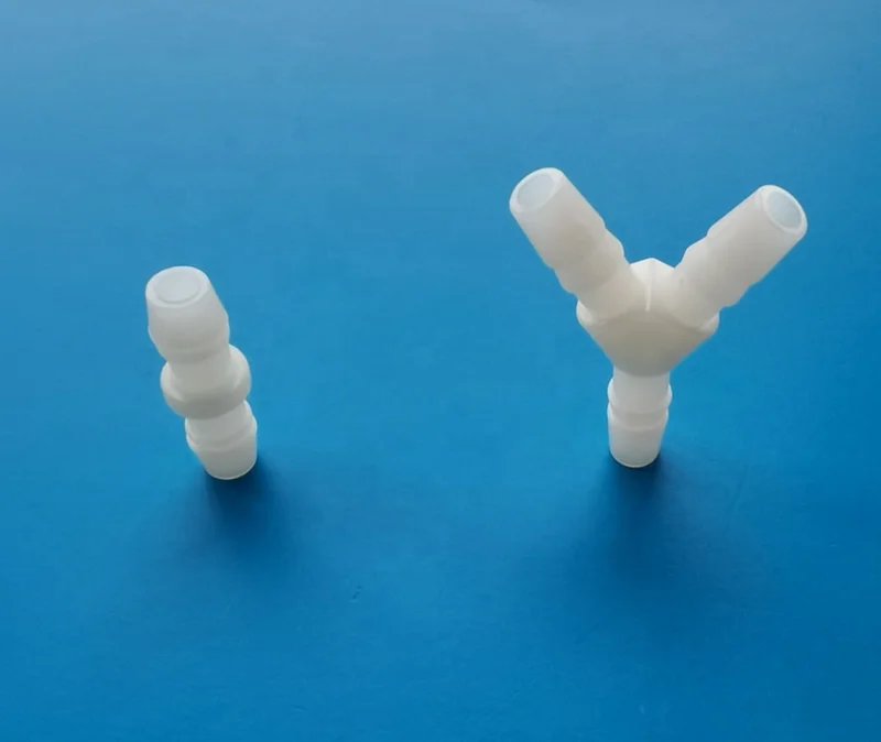 Plastic PA Nylon Tee Y elbow straight tubing connector joiner hose fitting