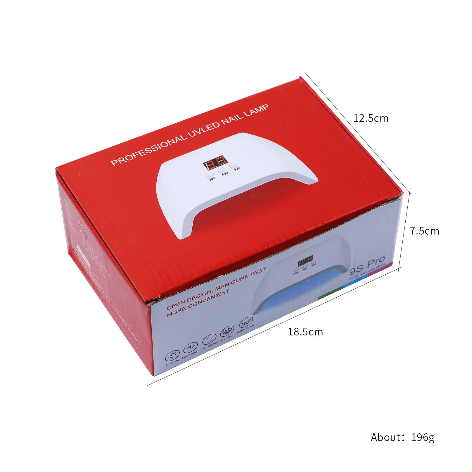 120W Nail Lamp Professional Hot Sale Nail Curing Art Machine Salon Polish Gel Sun Dryer Uv Led Pour Nails Art