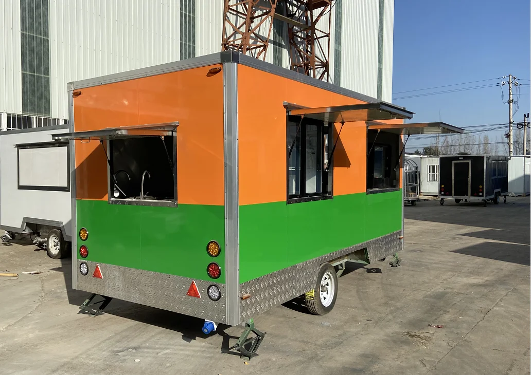 Valid CE Certified Mobile Coffee Kiosk Food Cart Food Cart with VIN