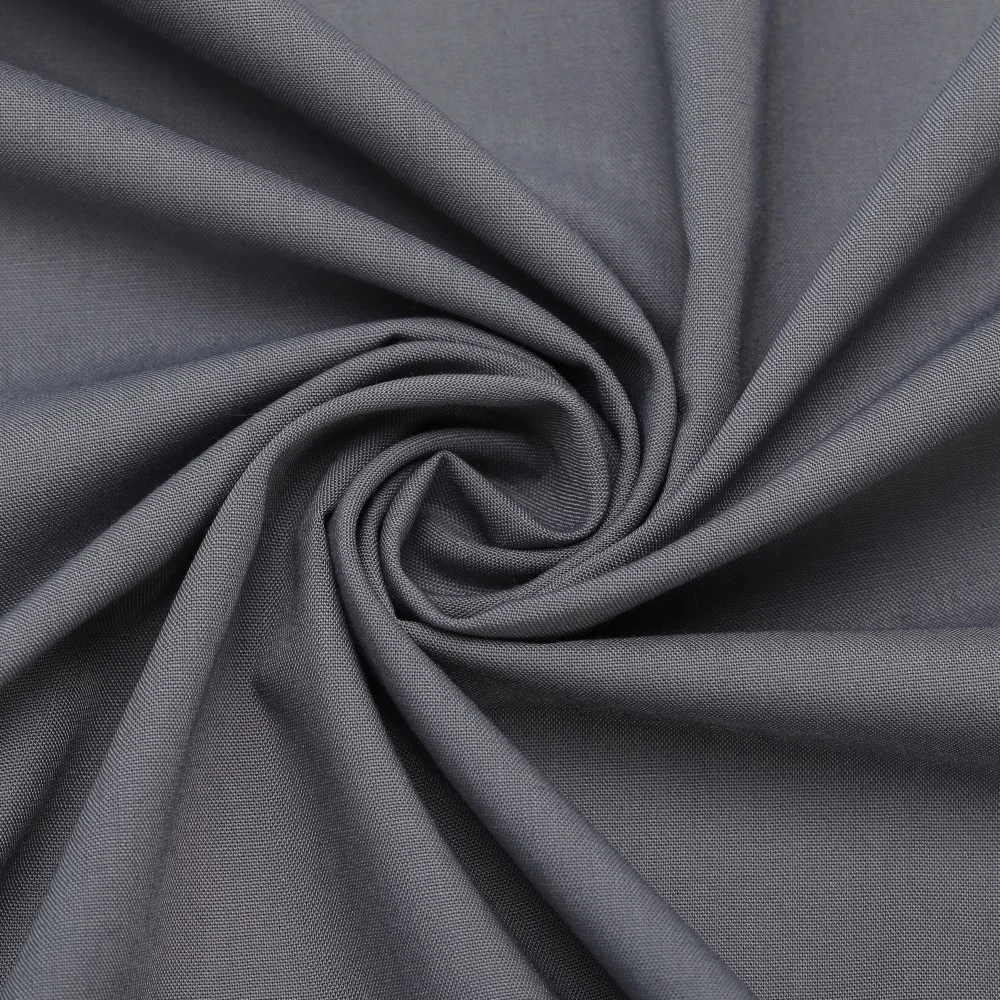 India Polyester Viscose Elastane Twill Fabric 58% Viscose 42% Polyester Woven Plain Style for Garment & Dress Use
