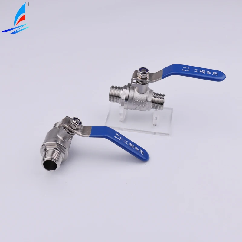 Manual Threaded Ball Valve Trunnion Mounted High Temperature and High Pressure 304stainless Steel  SS Ball Valve