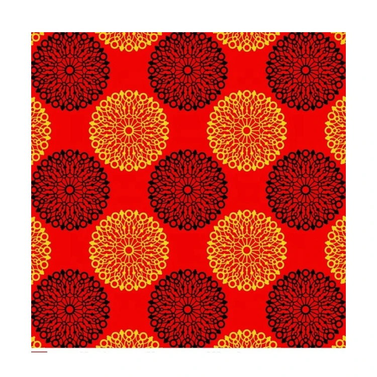 MATTRESS FABRIC RED 100% POLYESTER TRICOT FABRIC