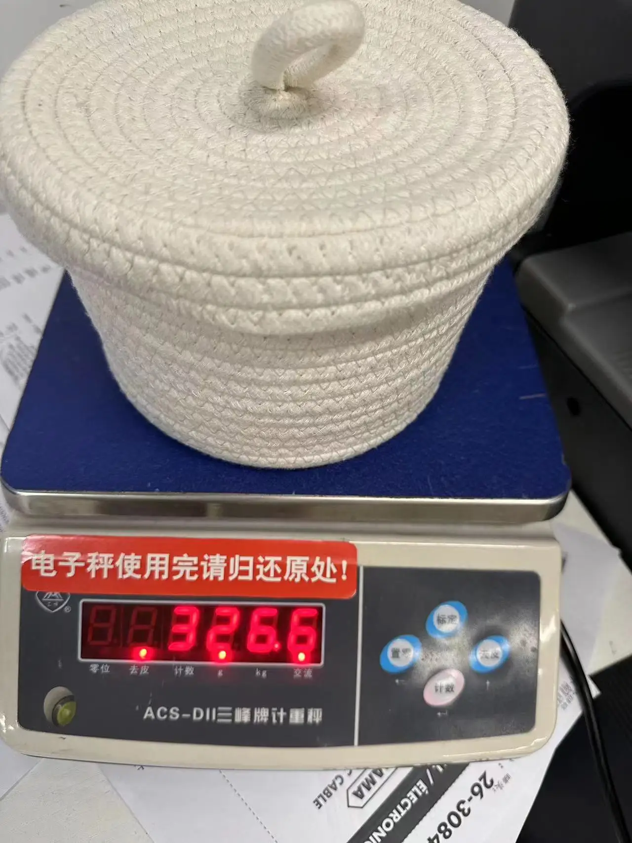 popular cotton string basket with caps