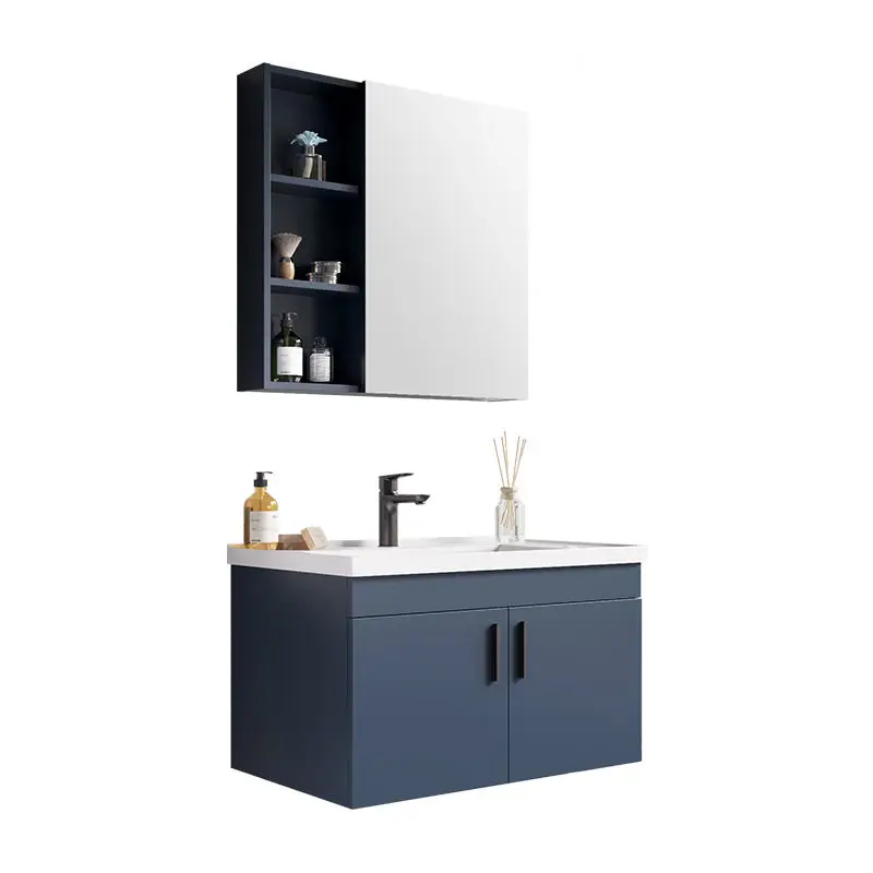 23.6 in Bathroom Vanity Cabinet Double Basin Bathroom Furniture With Led Mirror