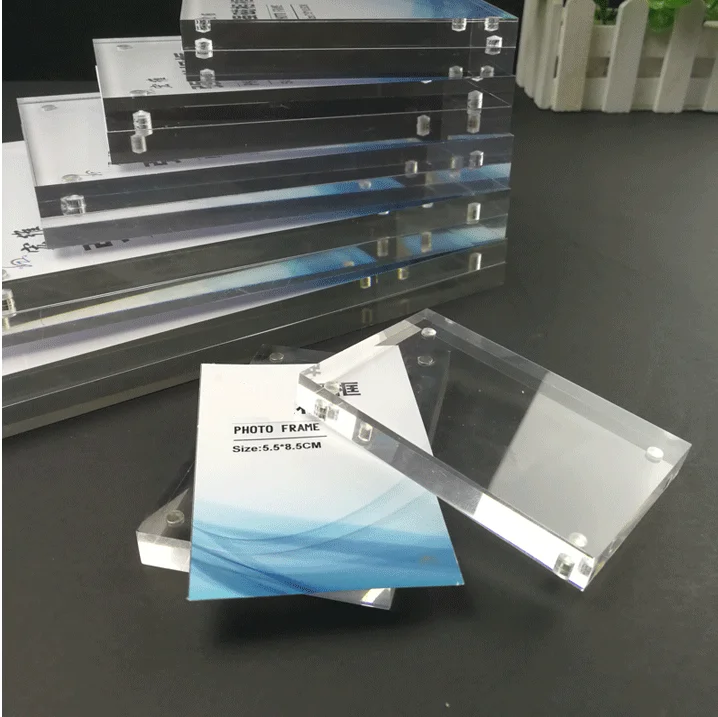 Ready to ship on stock fast dispatch Fashion acrylic 5x7 magnetic photo frame manufacturers