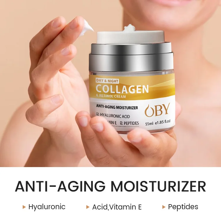 Tiktok Hot Selling Collagen Cream vegan organic skin anti aging wrinkle firming whitening collagen face cream for black skin