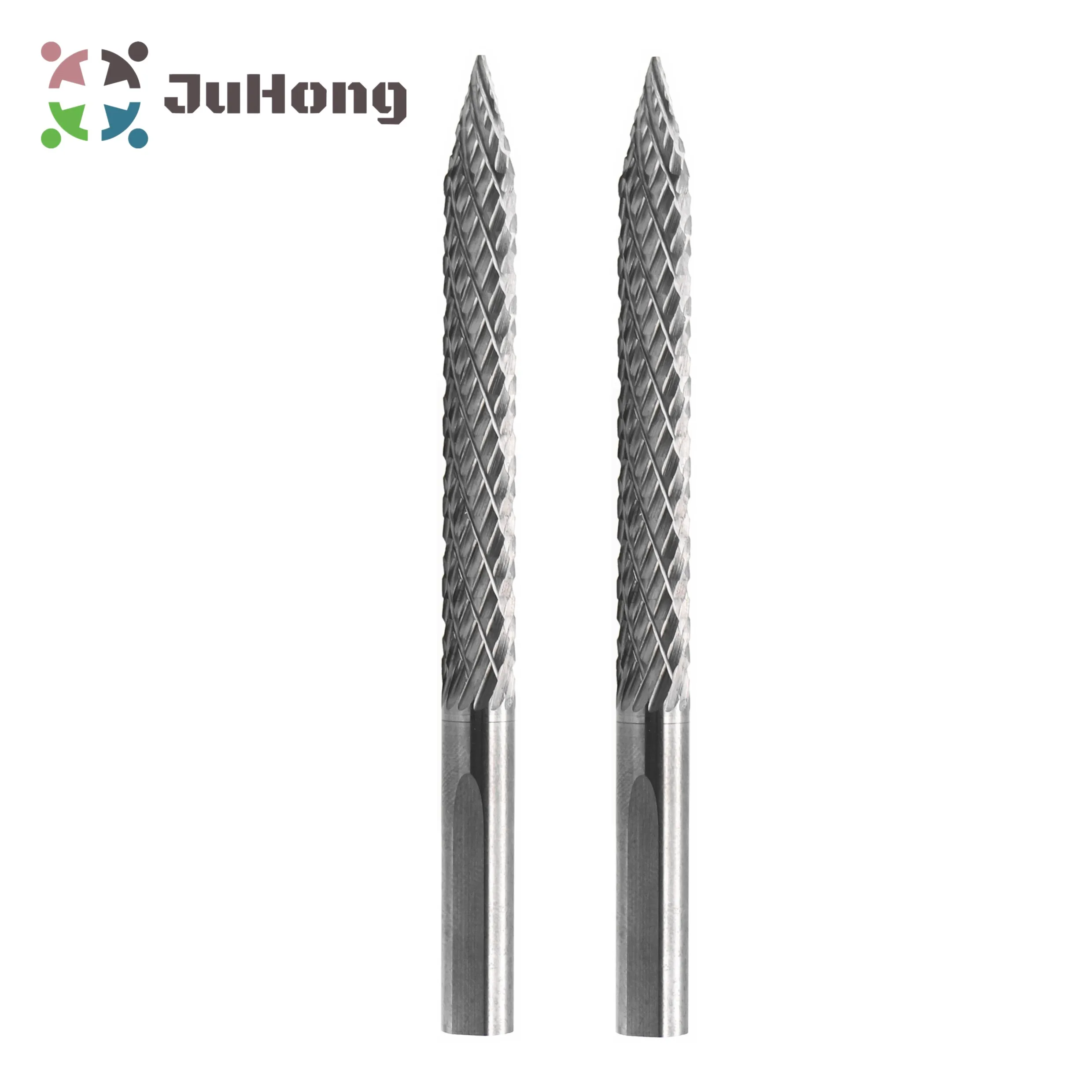 1 pair 6mm Super Hard Solid Carbide Cutter Rotary Burrs Carbon Steel Pneumatic Drill Bit Patch Plug Tire Injury Repair Tool