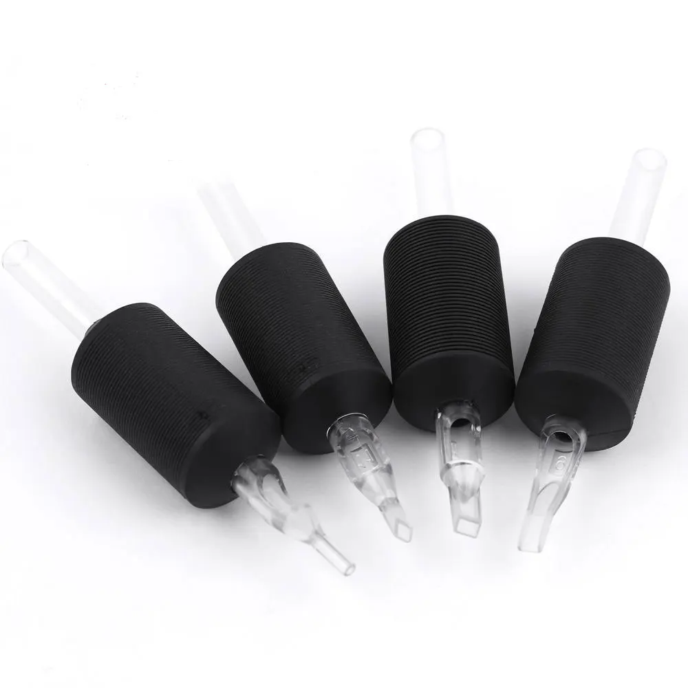 Kissure silicone plastic disposable tattoo grip tattoo tube for long bar needle