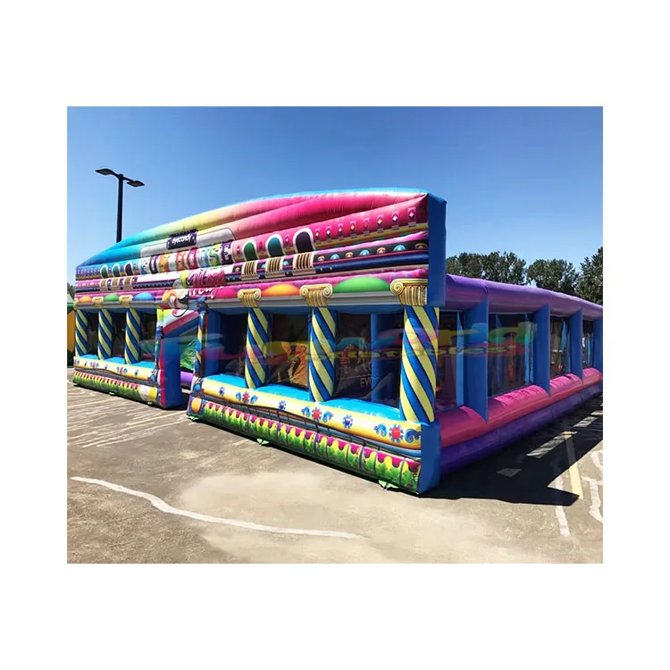 Outdoor Giant Kids Jumping Jeu De Labyrinthe Gonflable Inflatables Fun House Maze Wholesale