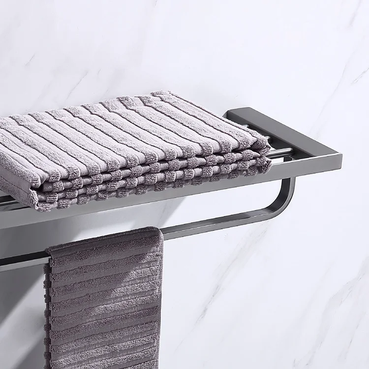 2024 Bathroom Storage Cleaning Products Black 16 Piece Matte Black Accessories Stainless Steel Bathroom Accessory Set 16-piece