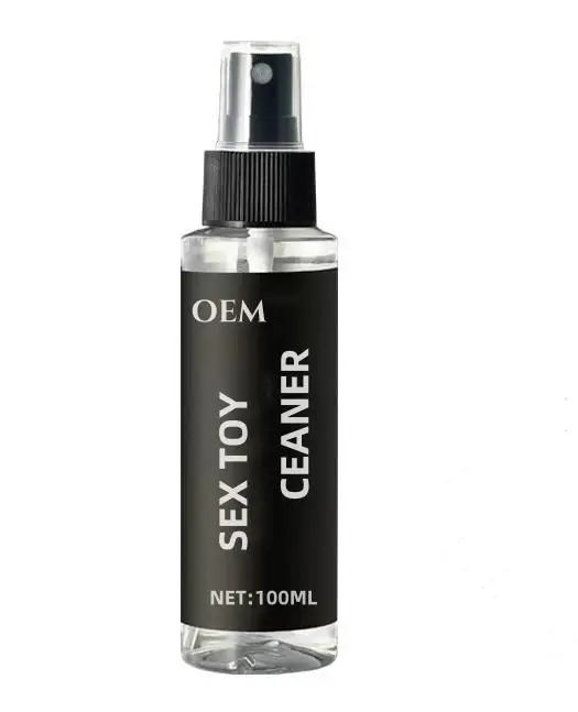 Private label 100ml sterilize best adult sex toy cleaner spray for men
