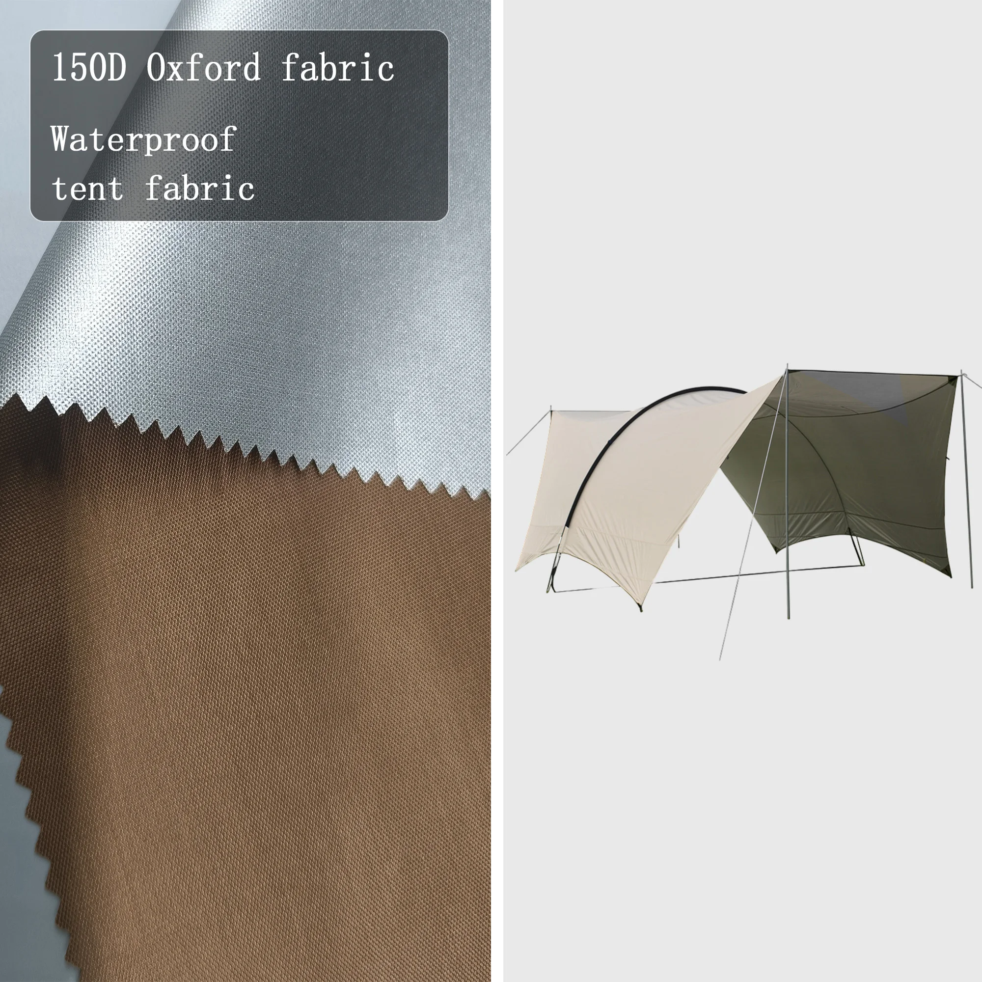 waterproof sun power coated polyester fabric oxford fireproof tent fabric