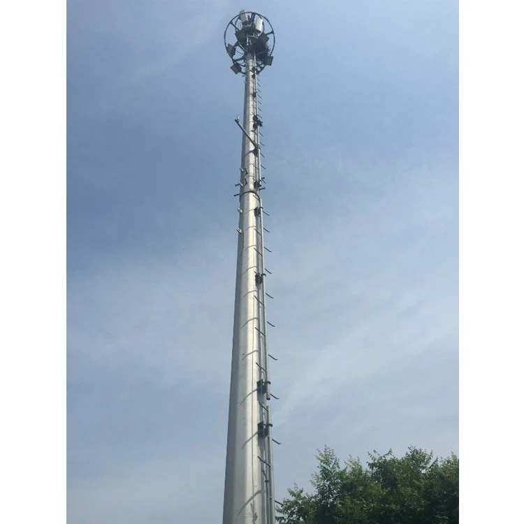 25m 30m 40m meter Lowes Antenna 5G 4G Steel Mast Pole Monopole TV Radio Telecom Lattice Self Supporting MW Tower