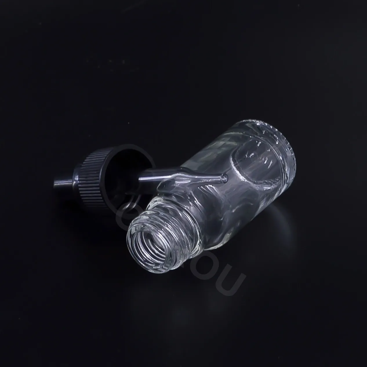 Hot sale skin care massage oil 15ml 20ml 30ml 50ml 100ml transparent glass dropper bottle with plastic screw cap