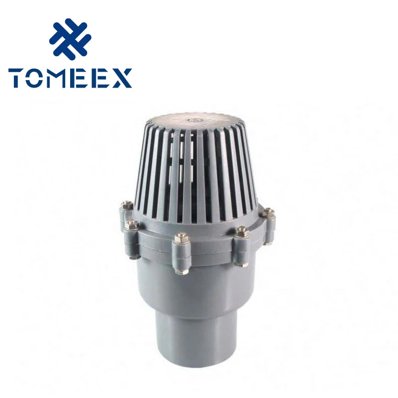 2024 China manufacturing plastic pvc  of gray foot  male/female end or socket end