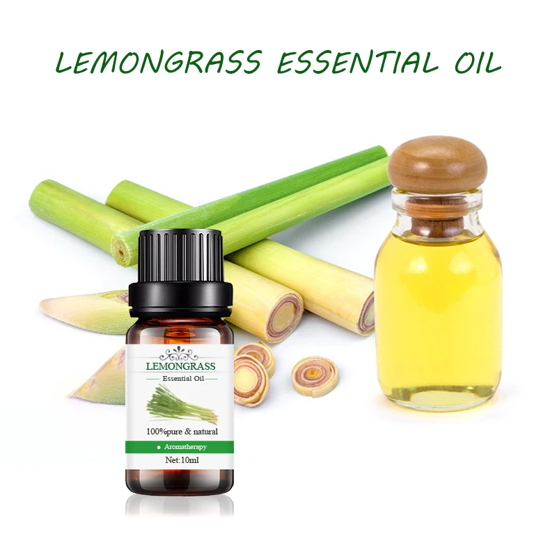100% Pure Plant Extract Aroma Diffuser Essential Oil Private Label Body Massage 10ml Lemongrass Oil