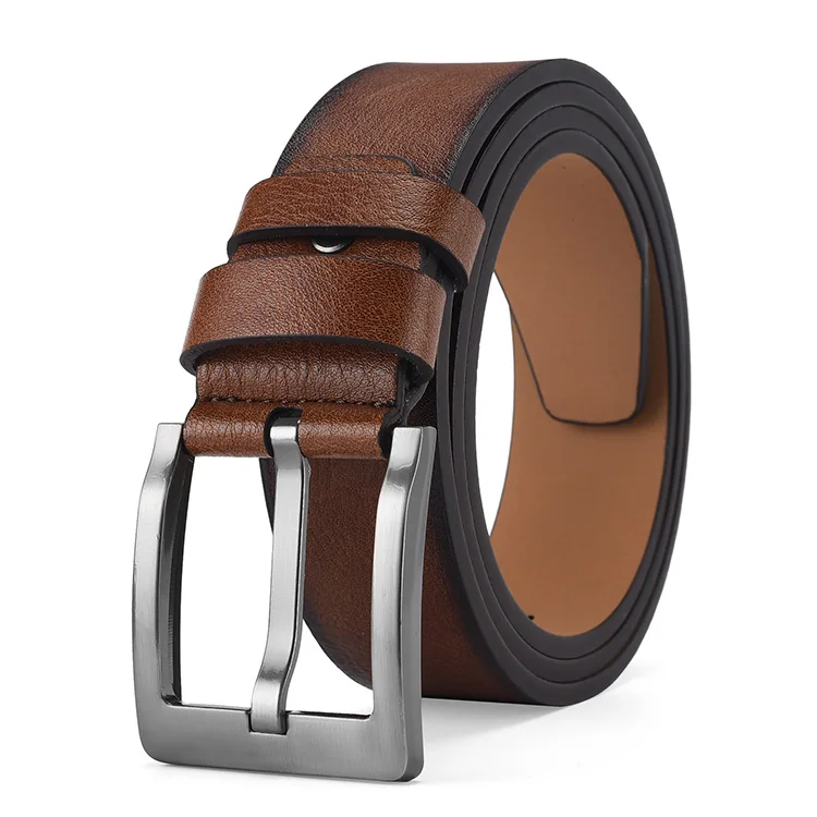 Belt men classic vintage pin buckle luxury custom manufacturer  leather belts famous brand leather belts for men
