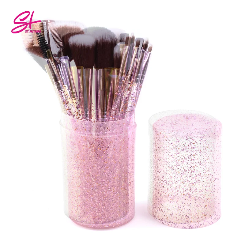 Private Label personalized make-up brush nylon hair RED makeup brush set