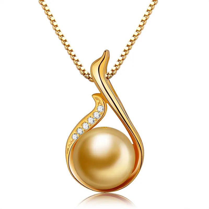 S925 Sterling Silver  Gold Cubic Zirconia Pendant  Jewelry accessories for Her Gifts for Woman Wife Girlfriend Mom