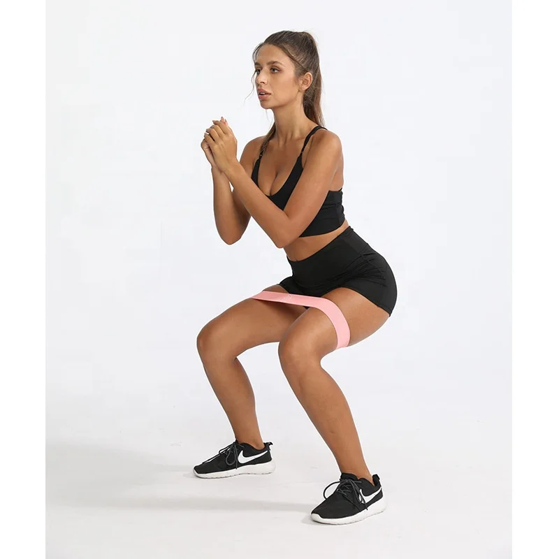 W1N Fabric Blue Gradient 5 Sets Squat Hips Resistance Ring Butt Fitness Tension Stretch Belt Yoga Stretching Belt